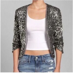 Abercrombie & Fitch Sequin Shrug